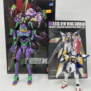 Bandai XXXG-01W Wing Gundam Mobile Suit‎ AND Evangelion-01 EVA Open Kit